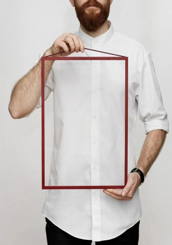 Frame a3 deep red