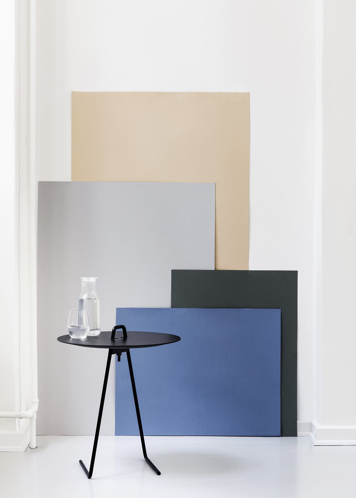 Side Table - Black Top