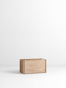 Storage Box - Oak/Black - set of 3