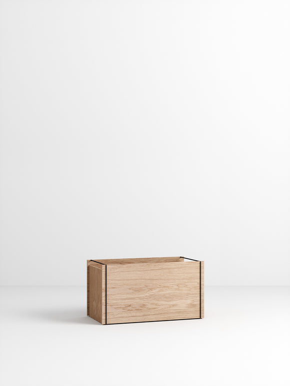 Storage Box - Oak/Black