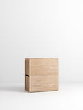 Storage Box - Oak/White - set of 3