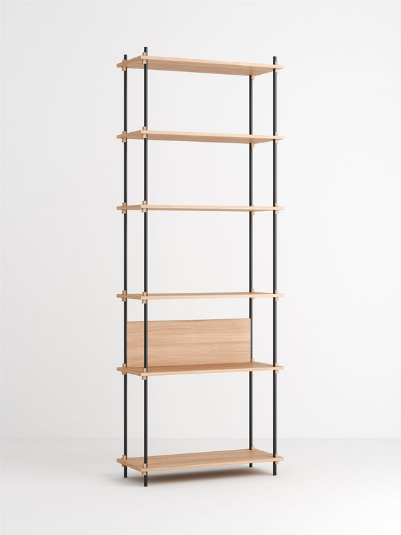 Moebe Shelving System oak, extra tall