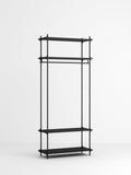 Shelving System wardrobe, black