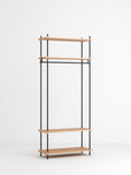 Shelving System wardrobe, oak