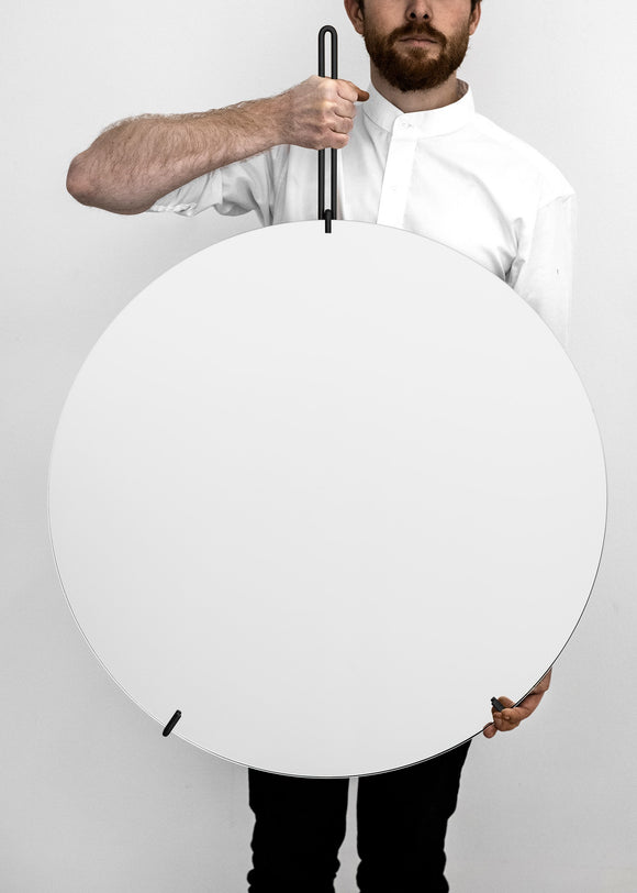 Wall Mirror - Black - 70cm Ø