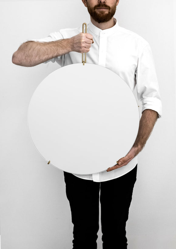 Wall Mirror - Brass - 50cm Ø