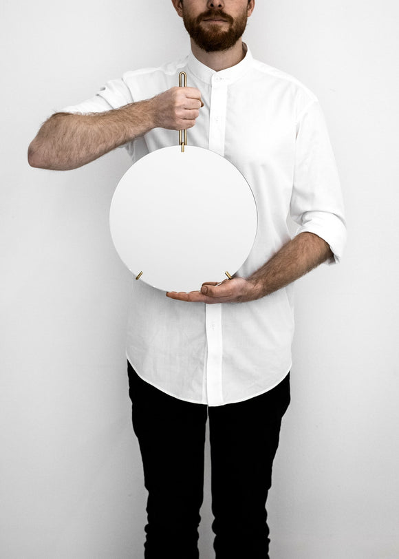 Wall Mirror - Brass - 30cm Ø