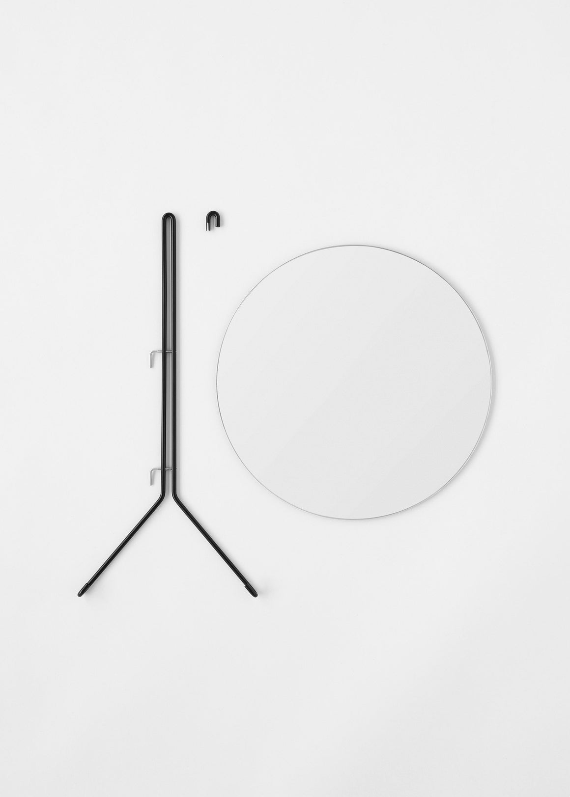 Wall Mirror - Black - 30cm Ø