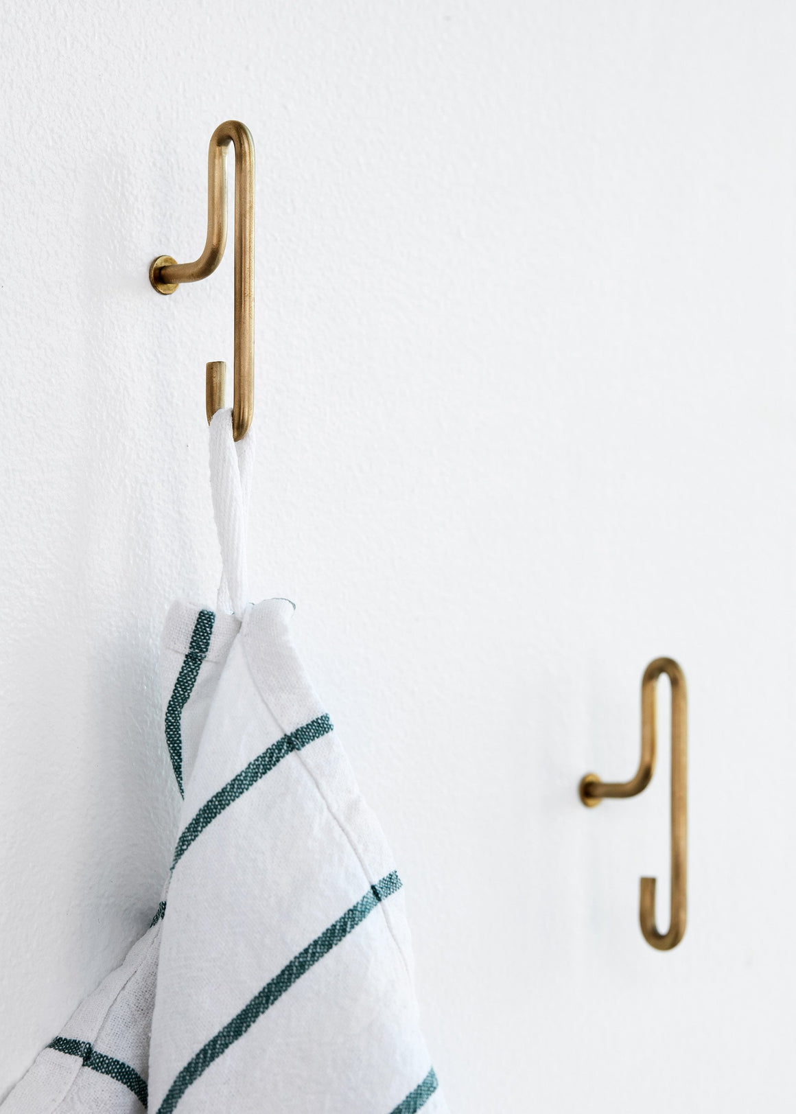 Wall Hook - Matt Gold - Small (x2)