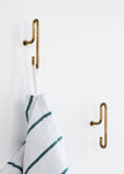 Wall Hook - Matt Gold - Small (x2)