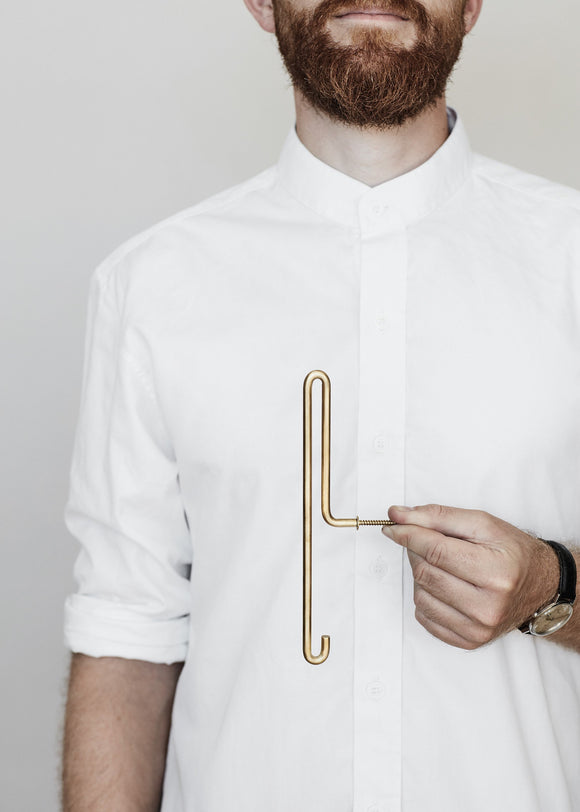 Wall Hook - Matt Gold - Large