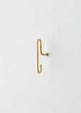 Wall Hook - Matt Gold - Small (x2)
